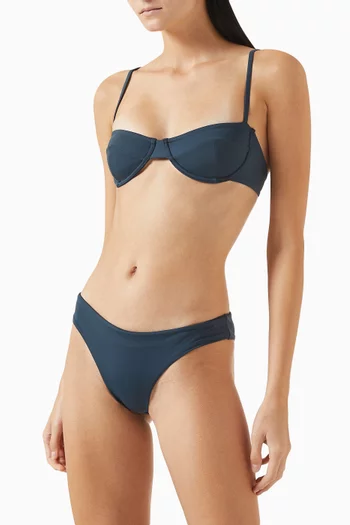 Adjustable Vintage Bikini Top in Lycra