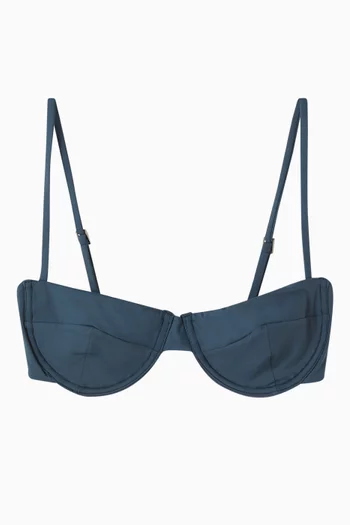 Adjustable Vintage Bikini Top in Lycra