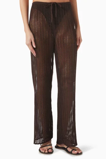 Rebeca Pants in Crochet-knit