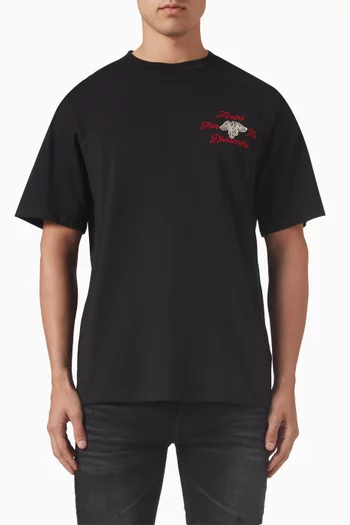 Embroidered Dreamers T-shirt in Cotton