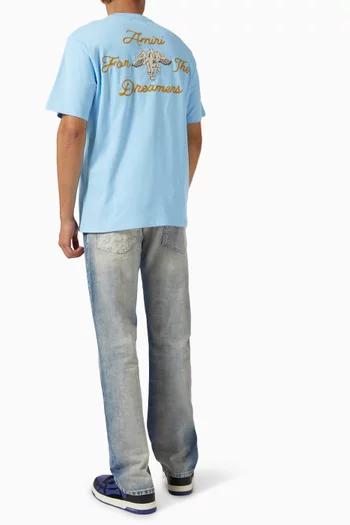 Embroidered Dreamers T-shirt in Cotton