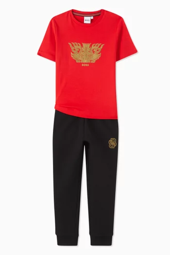 Printed Slim-fit T-shirt in Jersey