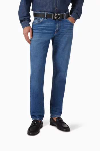Ariosto Logo Loafers in Calfskin