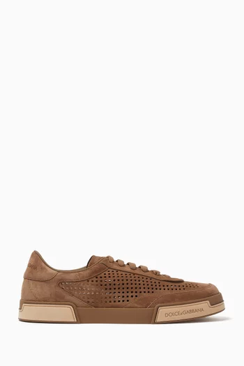 Portofino Perforated Sneakers in Suede