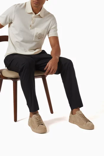 Perforated DG Sneakers in Suede