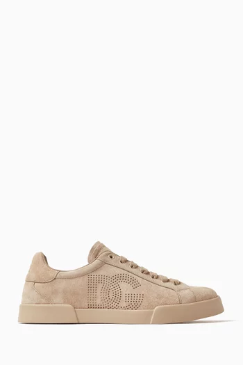 Perforated DG Sneakers in Suede