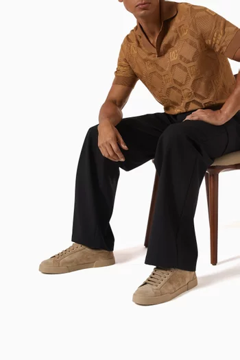 Perforated DG Sneakers in Suede