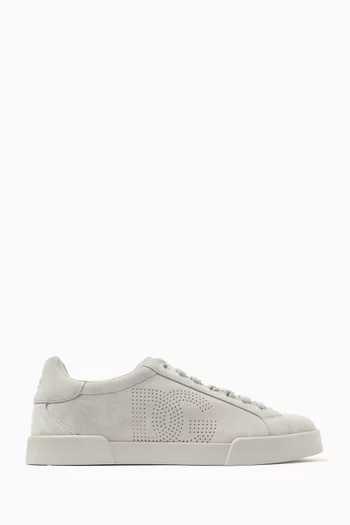 Perforated DG Sneakers in Suede