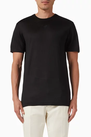 Logo T-shirt in Silk