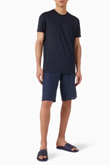 Logo T-shirt in Silk