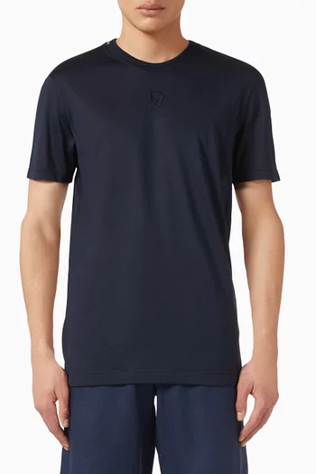Logo T-shirt in Silk