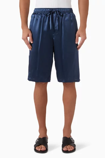 Drawstring Shorts in Silk