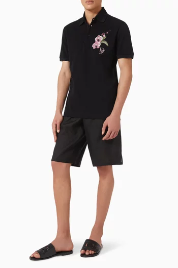 Orchid Embroidered Polo Shirt