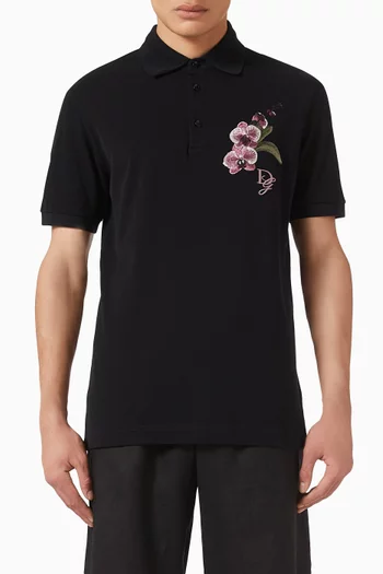 Orchid Embroidered Polo Shirt
