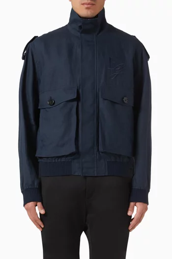 Bomber Jacket in Linen