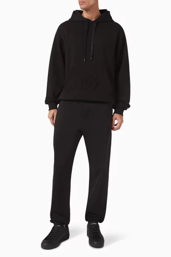 DG Logo Jogging Pants in Stretch Jersey