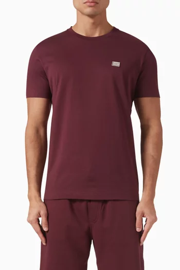 Logo Tag T-shirt in Cotton Jersey
