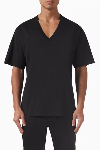 V-neck T-shirt in Cotton