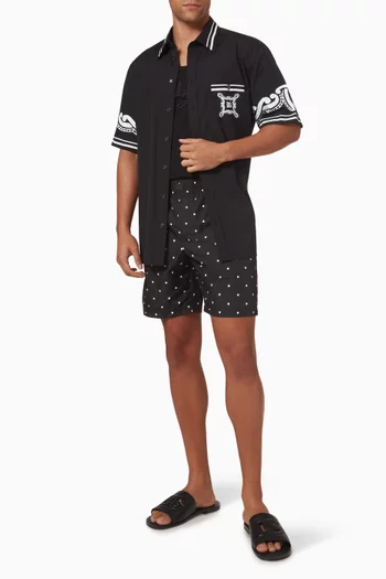 Polka-dot Swim Shorts in Nylon