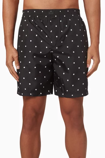 Polka-dot Swim Shorts in Nylon