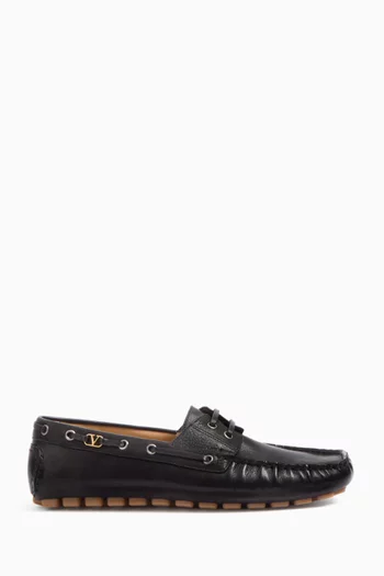 Driver Fastaway Loafers in Leather