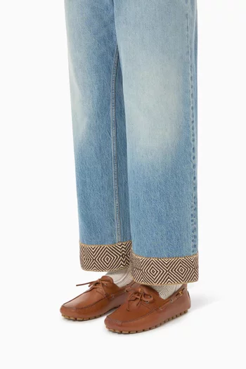 Valentino Garavani Driver Fastaway Loafers in Leather