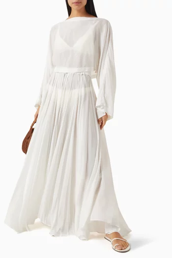 Cremona Maxi Skirt in Rayon Voile