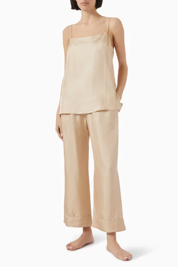 Tulum Cami Top in Silk-twill