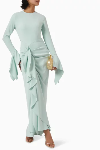 Della Draped Maxi Dress