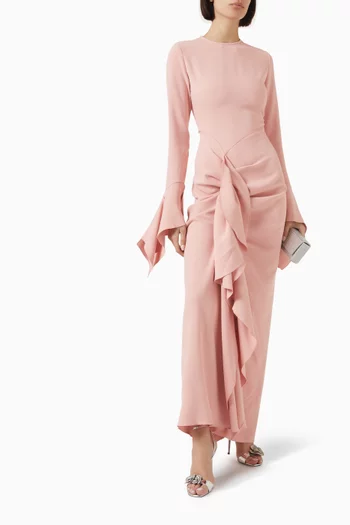 Della Draped Maxi Dress