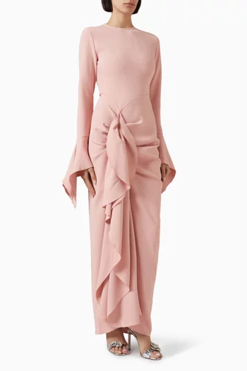 Della Draped Maxi Dress