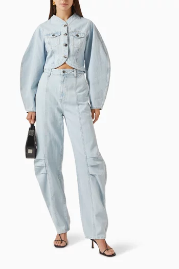 Round-sleeve Jacket in Denim