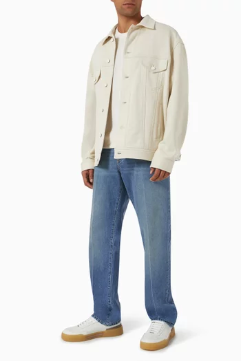 DNA Buttoned Jacket in Cotton-jersey