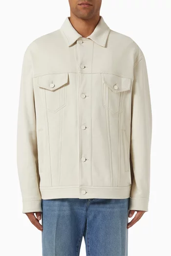 DNA Buttoned Jacket in Cotton-jersey