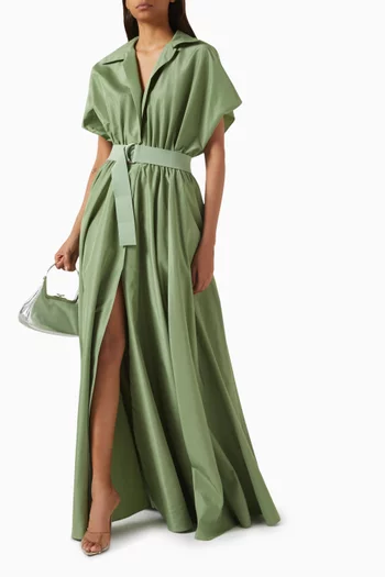 Flared Shirt Gown