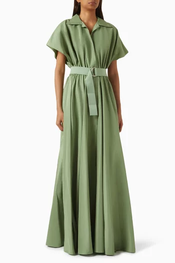 Flared Shirt Gown