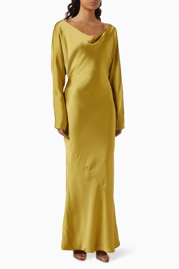 Dolman Maria Gown in Satin