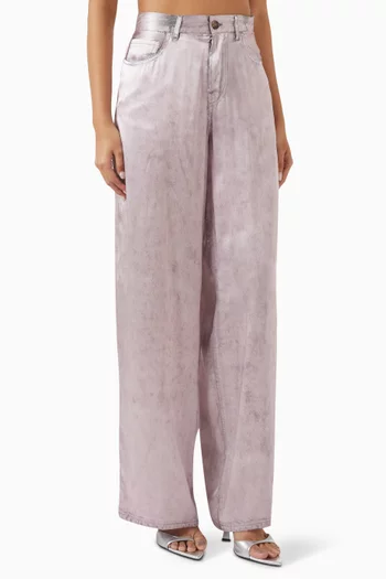 Bethany Leather-print Jeans