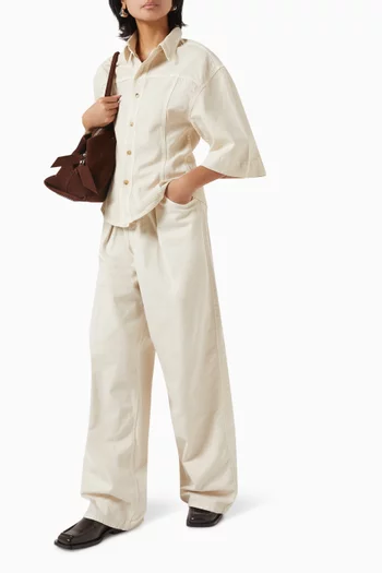 Candy 45 Wide-leg Jeans in Twill