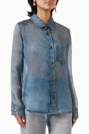 Ronda Sheer Shirt in Silk
