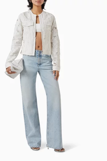 Jena Destroyed Jacket in Denim