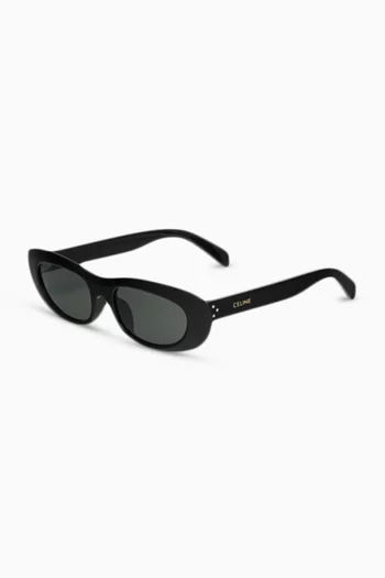 Rectangular 3 Dots Sunglasses in Acetate