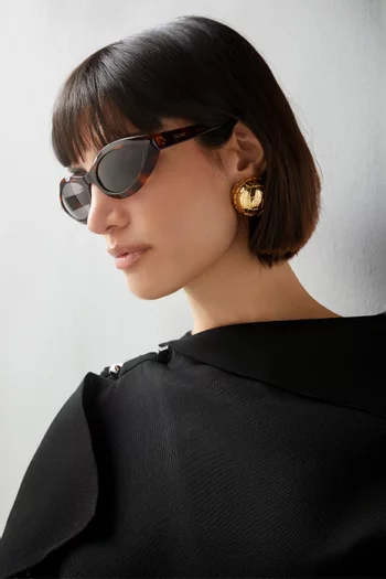 3 Dots Geometric Sunglasses in Acetate