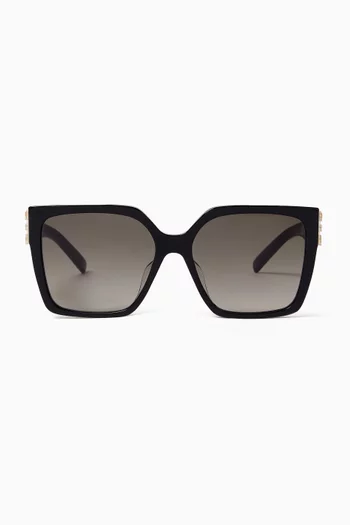 4G Oversized Sunglasses in Acetate