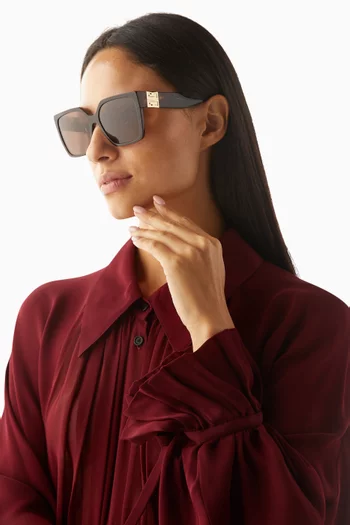 4G Oversized Sunglasses in Acetate