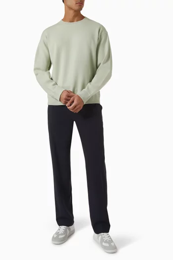 Relaxed Crewneck Sweatshirt in Viscose-blend