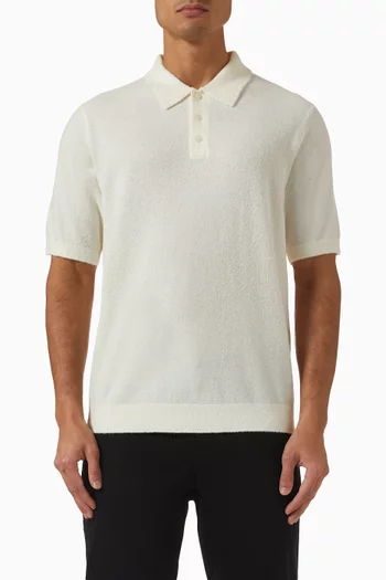 Polo Shirt in Boucle-knit