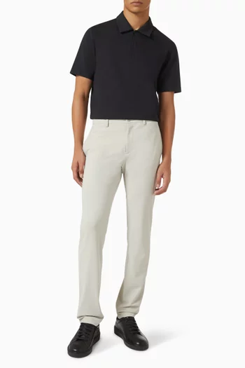 Ryder Quarter-zip Polo Shirt in Relay Jersey
