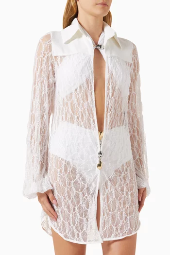 Althea Crochet Mini Dress