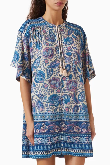 Marmont Flutter Tunic Mini Dress in LENZING™ ECOVERO™ Viscose